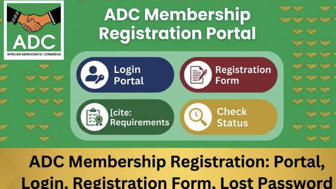 ADC Membership Registration: Portal, Login, Registration Form, Lost Password